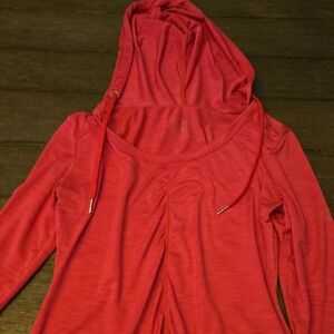 Calvin Klein Red Hooded Sweatshirt